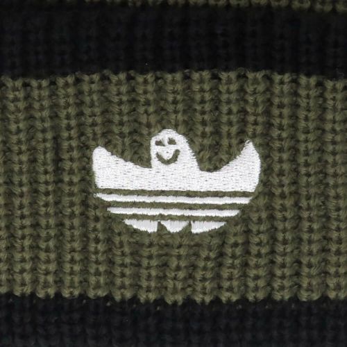 ADIDAS KNITCAP アディダス ニットキャップ SHMOO BEANIE OLIVE/BLACK スケートボード スケボー 2