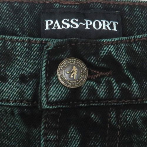 PASS~PORT SHORTS パスポート ショーツ WORKERS CLUB JEANS SHORT R42 DARK GREEN OVER DIE スケートボード スケボー 2