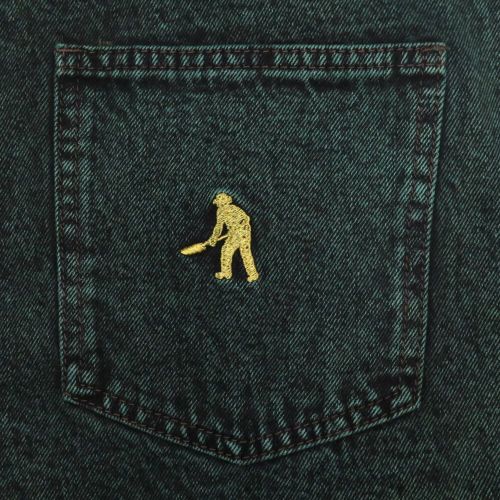PASS~PORT SHORTS パスポート ショーツ WORKERS CLUB JEANS SHORT R42 DARK GREEN OVER DIE スケートボード スケボー 7