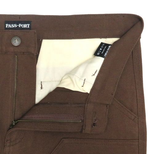 PASS~PORT PANTS パスポート パンツ ジーンズ DOUBLE KNEE DIGGERS CLUB R41 MUD BROWN スケートボード スケボー 3