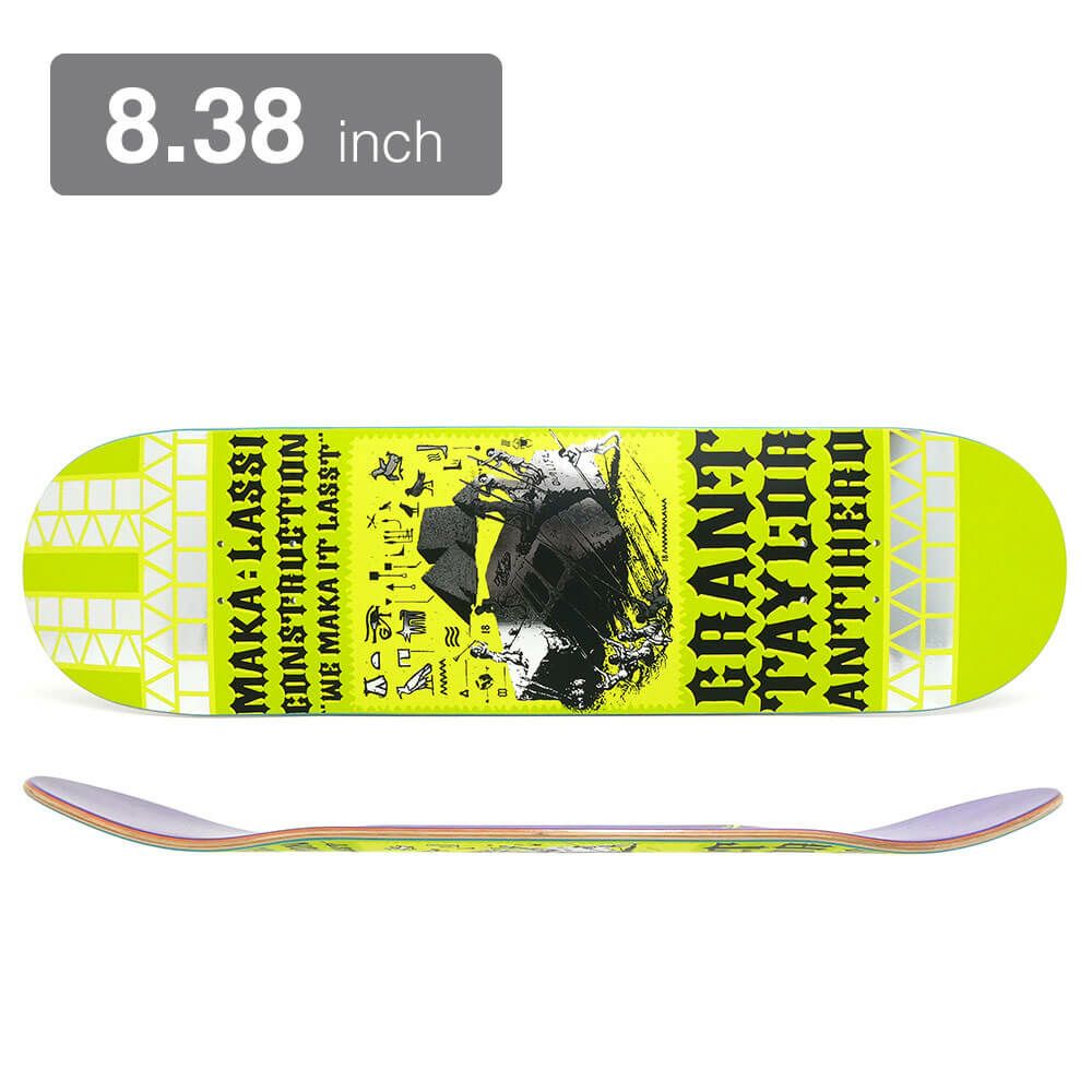 ANTIHERO DECK アンチヒーロー デッキ GRANT TAYLOR MAKALASSI CONSTRUCTION 8.38 スケートボード スケボー