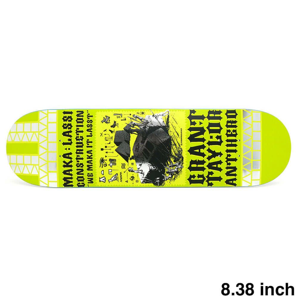 ANTIHERO DECK アンチヒーロー デッキ GRANT TAYLOR MAKALASSI CONSTRUCTION 8.38 スケートボード スケボー