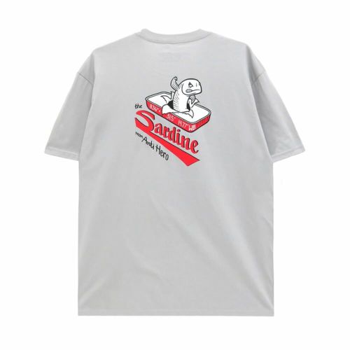 ANTIHERO T-SHIRT アンチヒーロー Tシャツ THE SARDINE SILVER スケートボード スケボー 