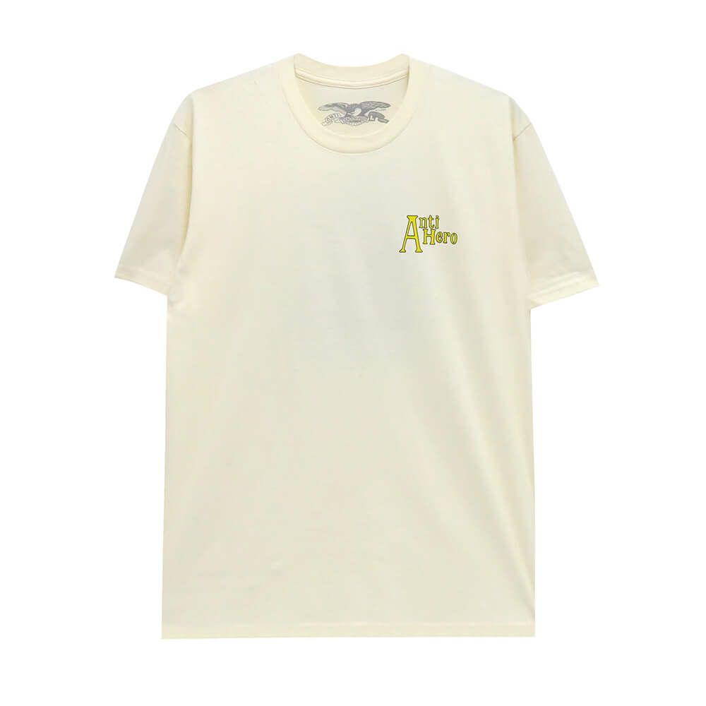 ANTIHERO T-SHIRT アンチヒーロー Tシャツ ROACH AND TOAD CREAM スケートボード スケボー 1