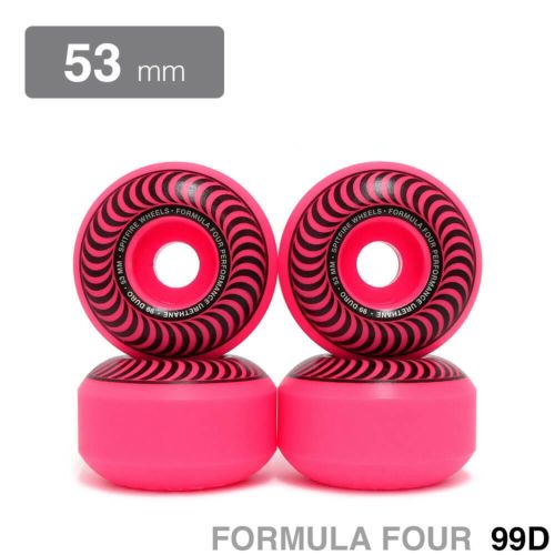 SPITFIRE WHEEL スピットファイヤー ウィール FORMULA FOUR (F4) CLASSIC 99D NEON PINK ピンク 53mm スケートボード スケボー