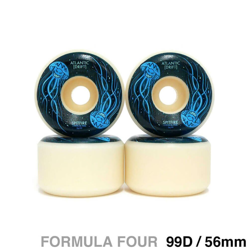 SPITFIRE WHEEL スピットファイヤー ウィール FORMULA FOUR (F4) CONICAL FULL 99D SPITFIRE x ATLANTIC DRIFT 56mm スケートボード スケボー
