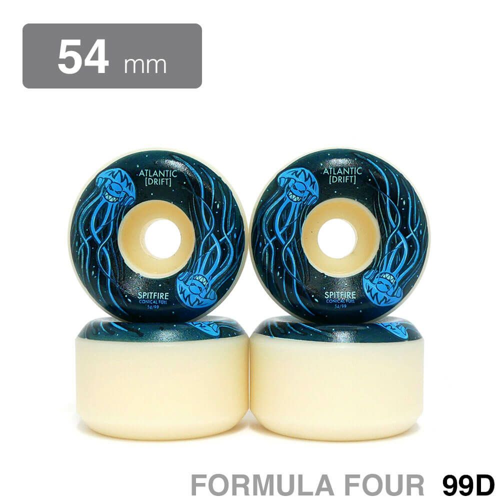 SPITFIRE WHEEL スピットファイヤー ウィール FORMULA FOUR (F4) CONICAL FULL 99D SPITFIRE x ATLANTIC DRIFT 54mm スケートボード スケボー