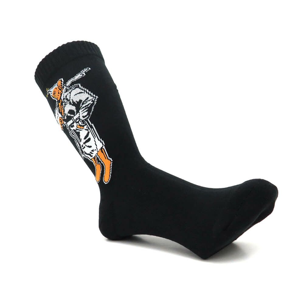  WHIMSY SOCKS ウィムジー ソックス 靴下 PEEPO SAN BLACK スケートボード スケボー 