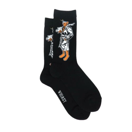  WHIMSY SOCKS ウィムジー ソックス 靴下 PEEPO SAN BLACK スケートボード スケボー 3