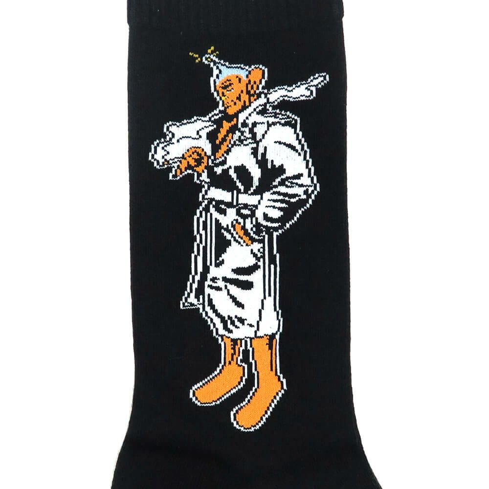  WHIMSY SOCKS ウィムジー ソックス 靴下 PEEPO SAN BLACK スケートボード スケボー 4