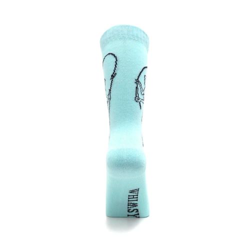 WHIMSY SOCKS ウィムジー ソックス 靴下 FISHING GIRL LIGHT BLUE スケートボード スケボー 2