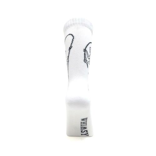 WHIMSY SOCKS ウィムジー ソックス 靴下 FISHING GIRL WHITE スケートボード スケボー 2
