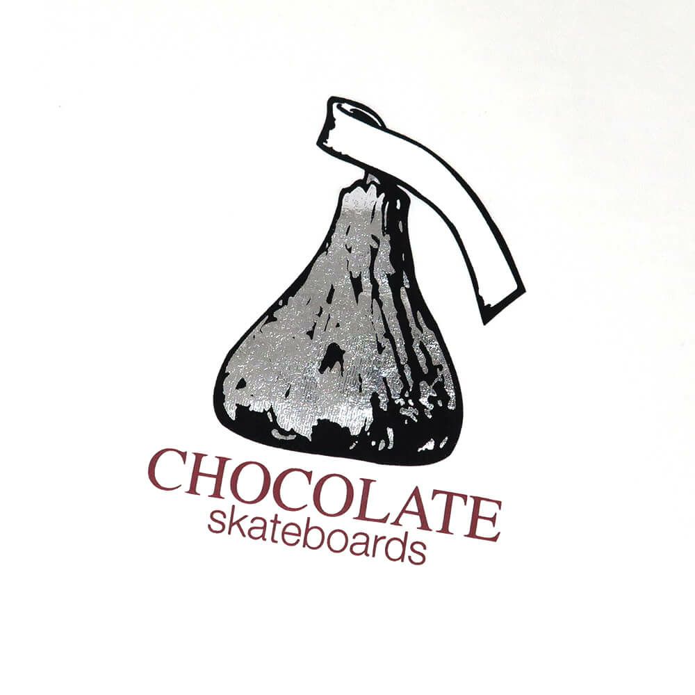 CHOCOLATE LONG SLEEVE チョコレート ロングスリーブTシャツ KISS WHITE スケートボード スケボー 1