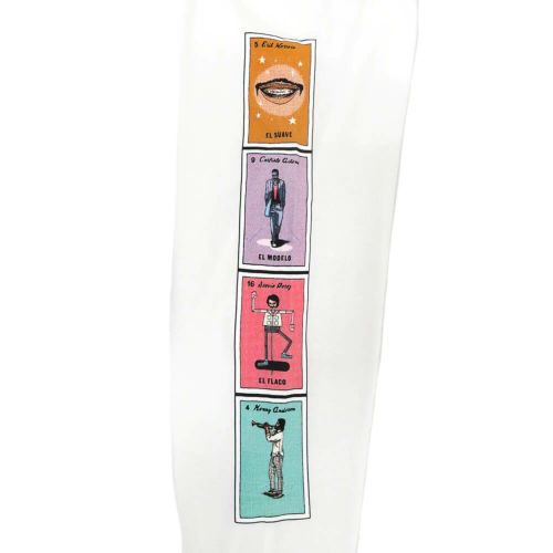 CHOCOLATE LONG SLEEVE チョコレート ロングスリーブTシャツ LOTERIA CARDS UP WHITE スケートボード スケボー 2