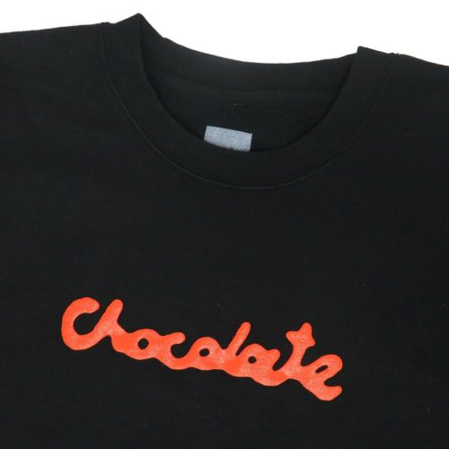 CHOCOLATE CREW SWEAT チョコレート トレーナー DRIP SCRIPT BLACK スケートボード スケボー 1