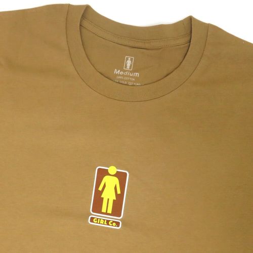 GIRL T-SHIRT ガール Tシャツ 93 TIL LOVERS OG SADDLE BROWN スケートボード スケボー 1