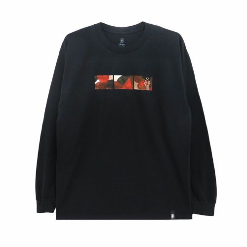 GIRL LONG SLEEVE ガール ロングスリーブTシャツ WONDER BLACK スケートボード スケボー 