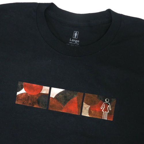 GIRL LONG SLEEVE ガール ロングスリーブTシャツ WONDER BLACK スケートボード スケボー 1