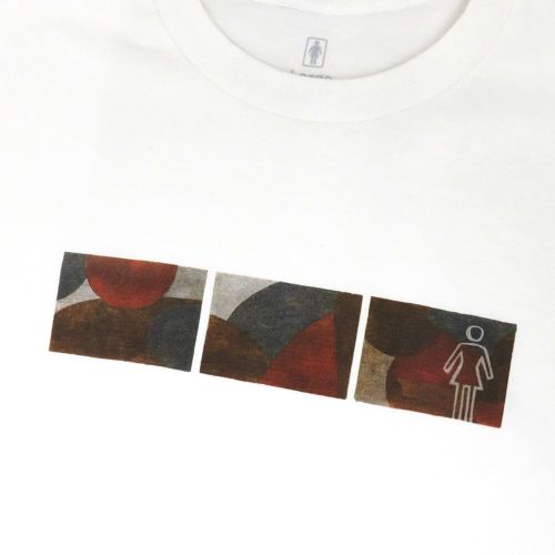 GIRL LONG SLEEVE ガール ロングスリーブTシャツ WONDER WHITE スケートボード スケボー 1