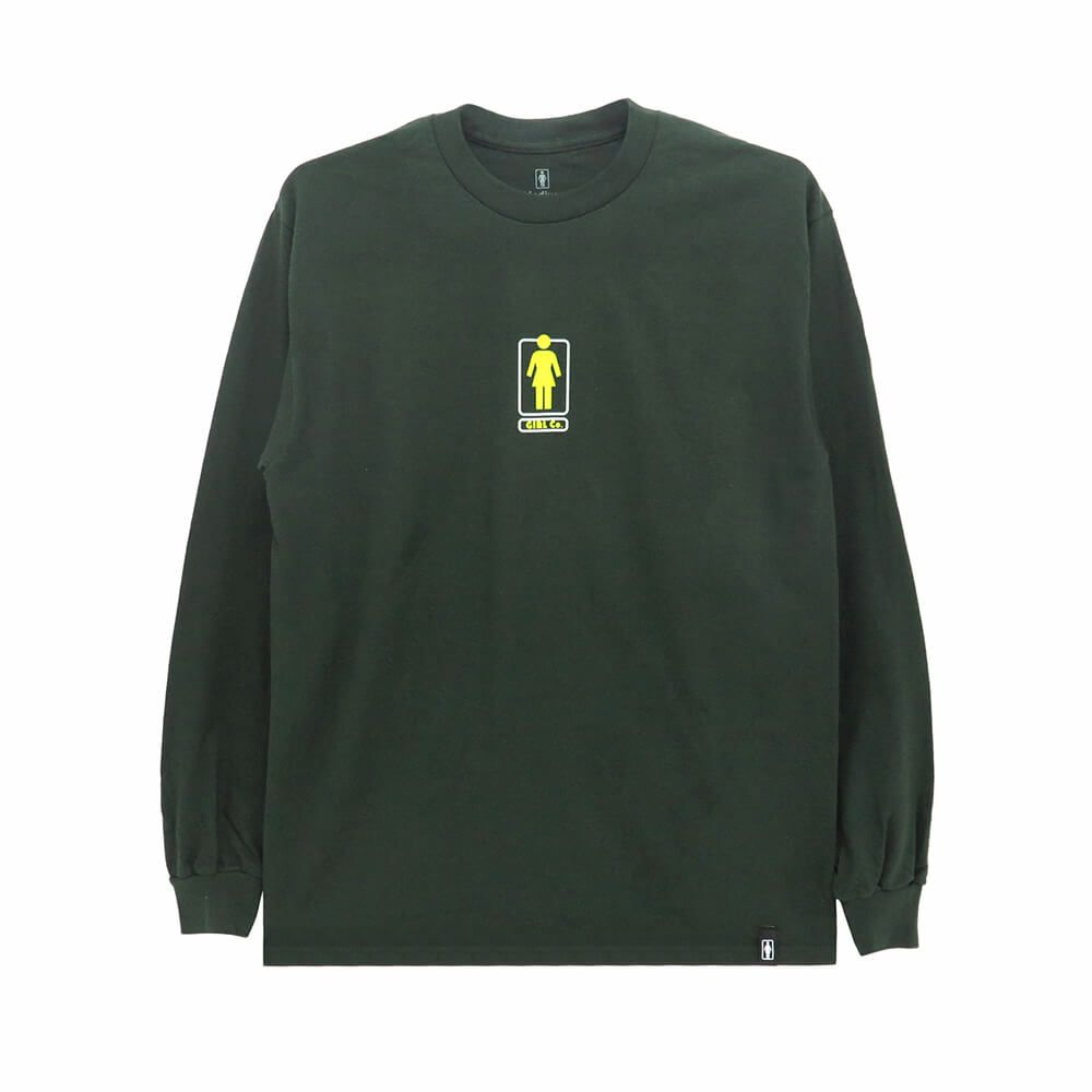 GIRL LONG SLEEVE ガール ロングスリーブTシャツ 93 TIL LOVERS OG FOREST GREEN スケートボード スケボー 
