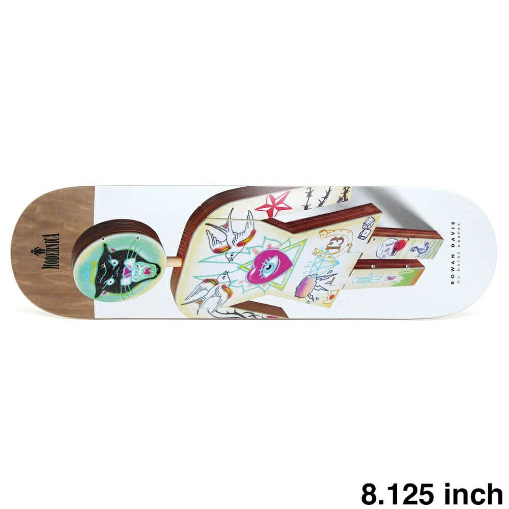 GIRL DECK ガール デッキ ROWAN DAVIS MODERNICA 8.125（GB4837） BY NATAS KAUPAS スケートボード スケボー