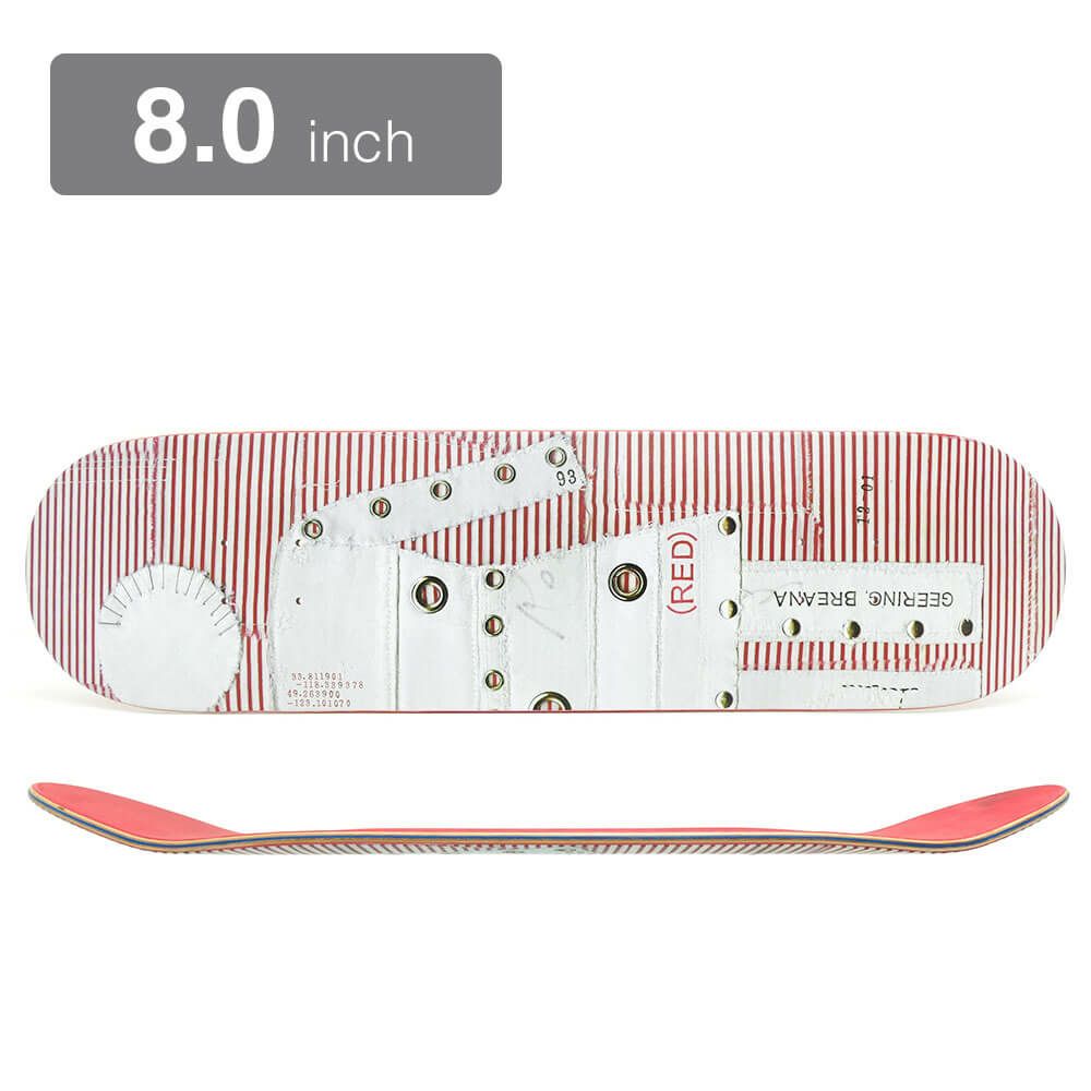 GIRL DECK ガール デッキ BREANA GEERING (RED) STRIPE 8.0（GB4839） スケートボード スケボー