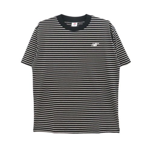 NEW BALANCE NUMERIC T-SHIRT ニューバランス ヌメリック Tシャツ STRIPE BLACK スケートボード スケボー 