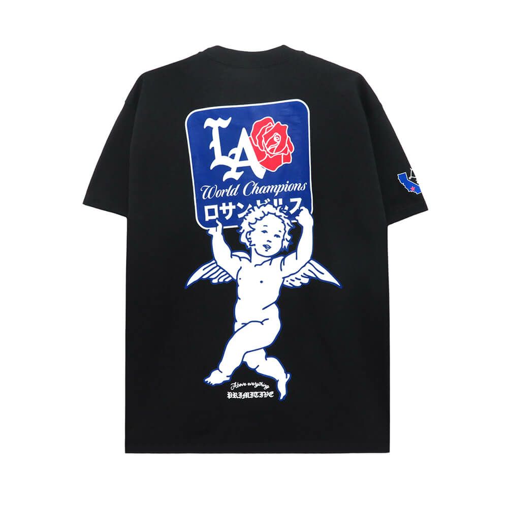 PRIMITIVE T-SHIRT プリミティブ Tシャツ CHAMPS BLACK スケートボード スケボー 