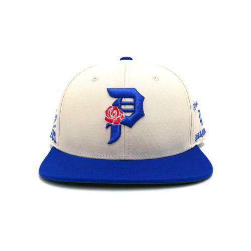 PRIMITIVE CAP プリミティブ キャップ CHAMPS SNAPBACK CREAM/BLUE スケートボード スケボー 1