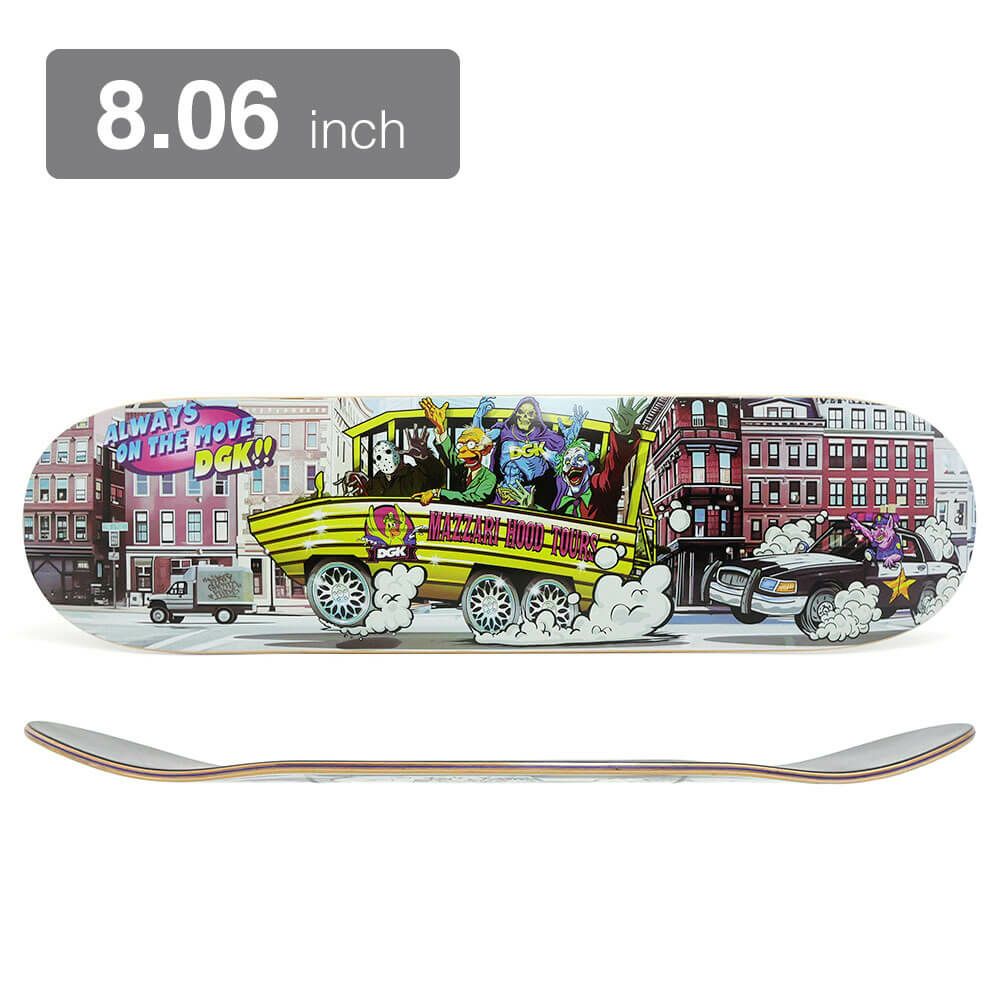 DGK DECK ディージーケー デッキ WILL MAZZARI HOOD TOURS 8.06 スケートボード スケボー