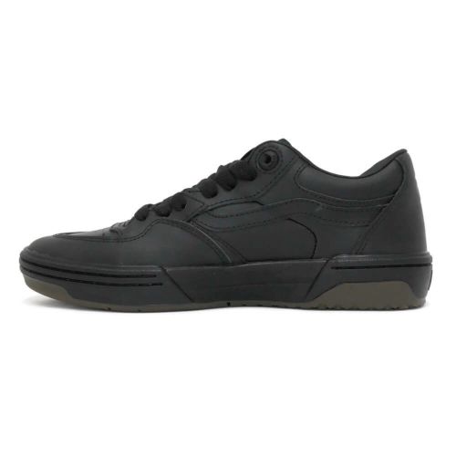 VANS SHOES バンズ シューズ スニーカー SKATE ROWAN 2 LEATHER BLACK（US企画） スケートボード スケボー　4