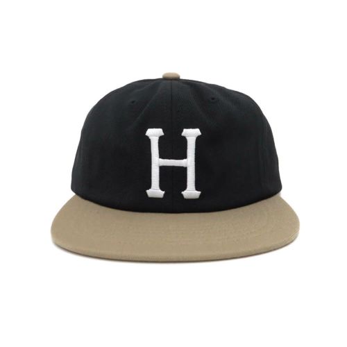 HUF CAP ハフ キャップ HUF SET CLASSIC H 6 PANEL BLACK スケートボード スケボー 1