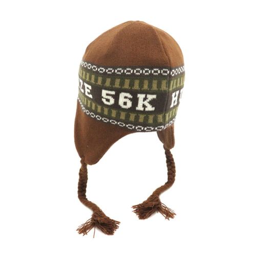 HUF KNITCAP ハフ ニットキャップ HUF X BRONZE 56K FLAP BEANIE BROWN スケートボード スケボー 5