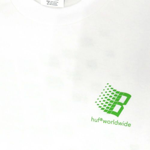 HUF T-SHIRT ハフ Tシャツ HUF X BRONZE 56K WHITE スケートボード スケボー 2