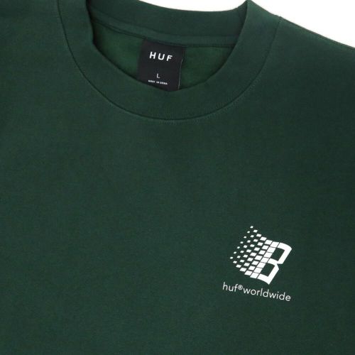 HUF CREW SWEAT ハフ トレーナー HUF X BRONZE 56K FOREST GREEN スケートボード スケボー 2