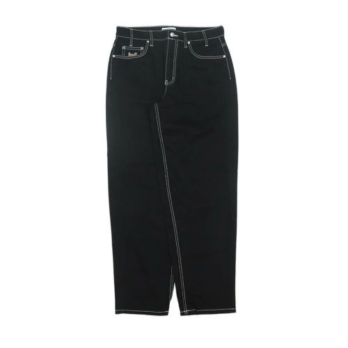 HUF JEANS ハフ パンツ ジーンズ CROMER PANTS BLACK/WHITE スケートボード スケボー 