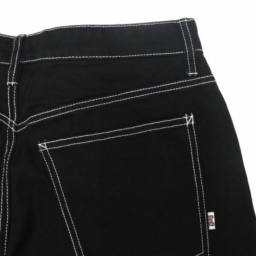 HUF JEANS ハフ パンツ ジーンズ CROMER PANTS BLACK/WHITE スケートボード スケボー 4