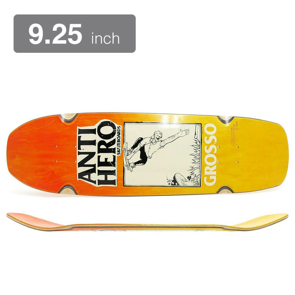 SKATESHOP DAY 2025 ANTIHERO DECK アンチヒーロー デッキ JEFF GROSSO SSD 25 GROSSO HAND PLANT FADE 9.25 GROSSO’S ORIGINAL SHAPE WHEEL WELLS SQUARE EDGE スケートボード スケボー