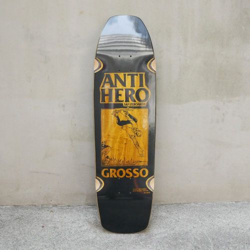 SKATESHOP DAY 2025 ANTIHERO DECK アンチヒーロー デッキ JEFF GROSSO SSD 25 GROSSO HAND PLANT BLACK BROWN STAIN 9.25 GROSSO’S ORIGINAL SHAPE WHEEL WELLS SQUARE EDGE スケートボード スケボー　3