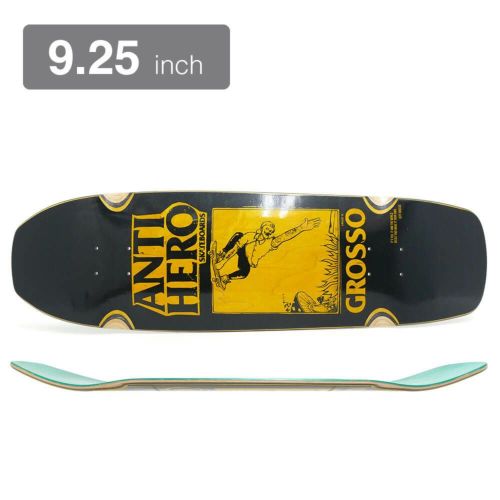 SKATESHOP DAY 2025 ANTIHERO DECK アンチヒーロー デッキ JEFF GROSSO SSD 25 GROSSO HAND PLANT BLACK YELLOW STAIN 9.25 GROSSO’S ORIGINAL SHAPE WHEEL WELLS SQUARE EDGE スケートボード スケボー