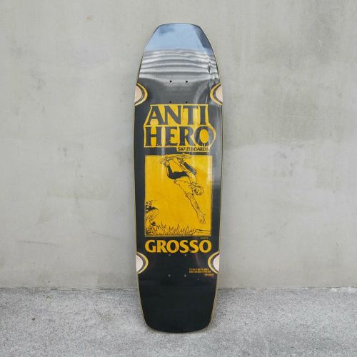 SKATESHOP DAY 2025 ANTIHERO DECK アンチヒーロー デッキ JEFF GROSSO SSD 25 GROSSO HAND PLANT BLACK YELLOW STAIN 9.25 GROSSO’S ORIGINAL SHAPE WHEEL WELLS SQUARE EDGE スケートボード スケボー 2