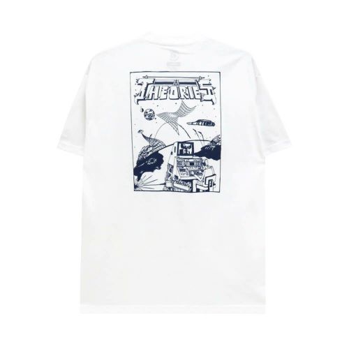 THEORIES T-SHIRT セオリーズ Tシャツ FUTURE IS NOW WHITE スケートボード スケボー 