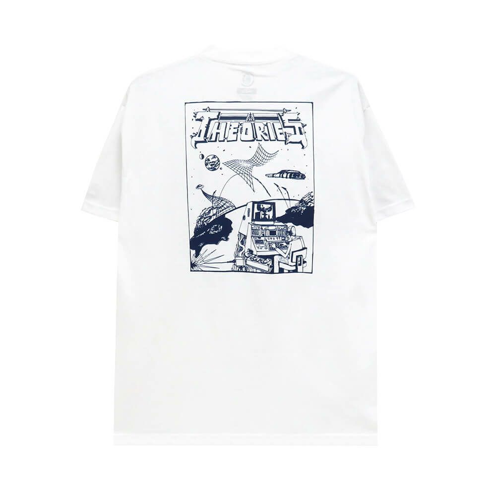 THEORIES T-SHIRT セオリーズ Tシャツ FUTURE IS NOW WHITE スケートボード スケボー 
