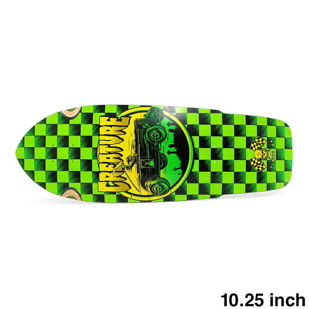 CREATURE DECK クリーチャー デッキ TEAM HOTROD REAPER XX 10.25 SCUD PIG SHAPE FRONT WHEEL WELLS スケートボード スケボー