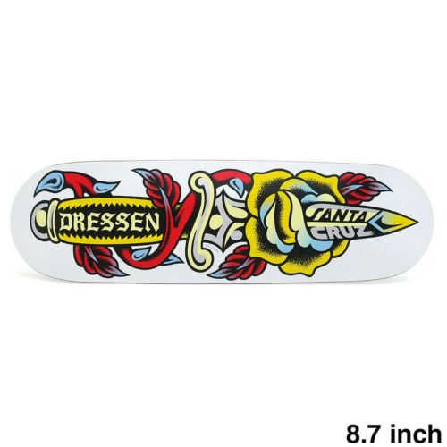 SANTA CRUZ DECK サンタクルーズ デッキ ERIC DRESSEN ROSE DAGGER WHITE 8.7 スケートボード スケボー