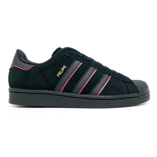 ADIDAS SKATEBOARDING SHOES アディダススケートボーディング シューズ スニーカー スーパースター SUPERSTAR ADV x FELIPE JR7831 BLACK/RED/GOLD スケートボード スケボー 04