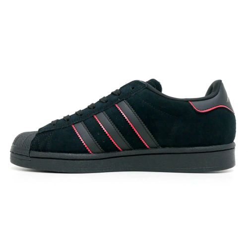 ADIDAS SKATEBOARDING SHOES アディダススケートボーディング シューズ スニーカー スーパースター SUPERSTAR ADV x FELIPE JR7831 BLACK/RED/GOLD スケートボード スケボー 05