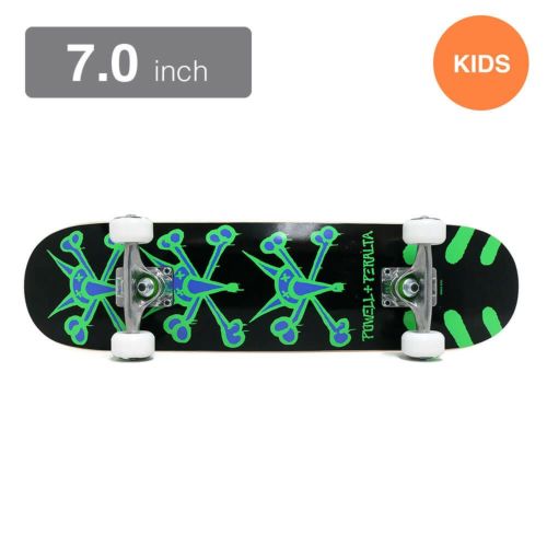 防水ケース付き POWELL PERALTA パウエルペラルタ コンプリートセット スケートボード完成品（子供用） VATO RAT BLACK/GREEN 7.0 スケートボード スケボー