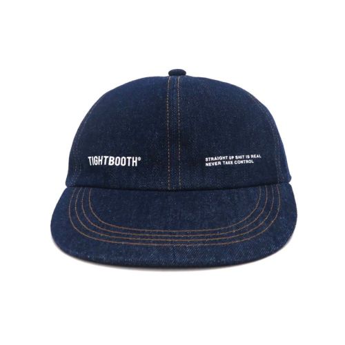  TIGHTBOOTH（TBPR）CAP タイトブース キャップ LABEL LOGO DENIM 6 PANEL INDIGO スケートボード スケボー 1