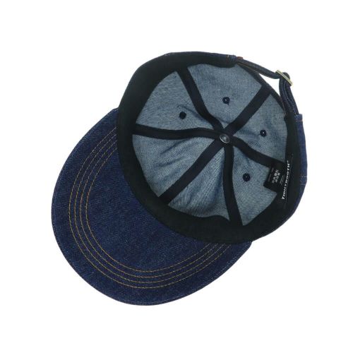  TIGHTBOOTH（TBPR）CAP タイトブース キャップ LABEL LOGO DENIM 6 PANEL INDIGO スケートボード スケボー 3